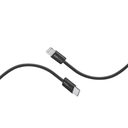 بروميت كيبل تايب سي ايفون فائق السرعة بطول 1.2 متر وقوة 60 واط ، مصنوع من القماش المضفر /اسود