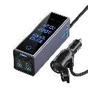 Powerology 2AC Socket Car Power Inverter - Gray 
