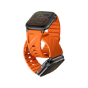 Uniq Fluo Bundle Magnetic Watch Strap With Connector for Apple Watch 40mm to 49mm - Volt Orange 