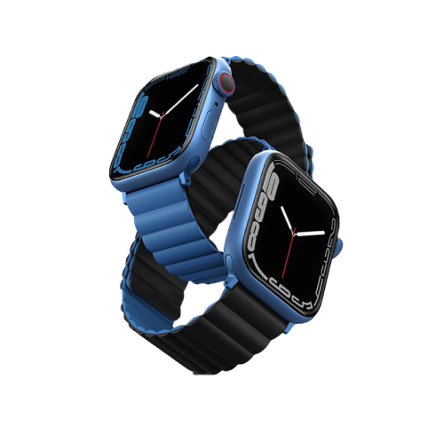 Uniq Revix Reversible Strap for Apple Watch 42/44/45/46/49mm - Caspian Blue / Black