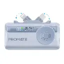 Promate Ultra-CompactFastChargingPowerBank with In-built USB-C, LightningConnectors & Apple Watch Charger Blue