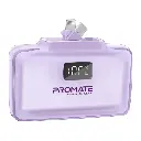 Promate Ultra-Compact Fast Charging Power Bank with Dual folding USB-C and Lightning Connectors