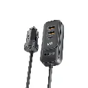 PROMAT 120W RapidCharge™ Car Charger with Multi-Port Backseat Charging Hub 