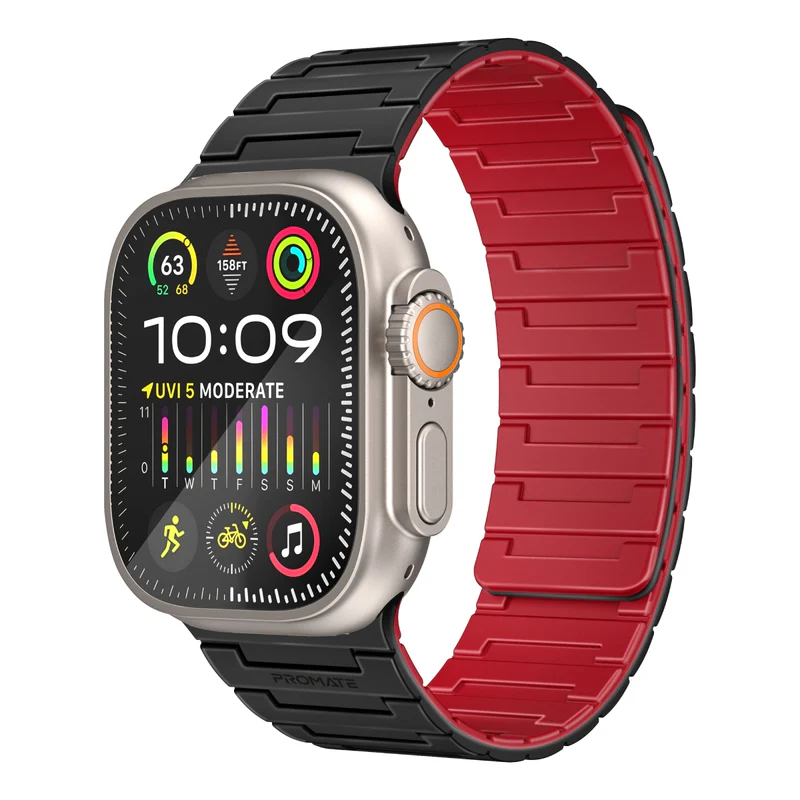Promate Premium Magnetic Silicone Watch Band