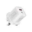 Promate 33W Power Delivery GaNFast™ Charging Adapter white
