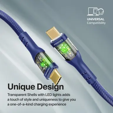 PROMATE CABLE USB-C-TRANSLINE CC 60W 