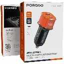 Porodo 48W Averin Multi-Port Car Charger with Aluminum Alloy Housing - Orange