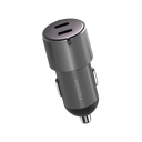 اينيرجييا - شاحن سيارة بمنفذ يو اس بي سي بقوة 30 واط ومنفذ المنيوم بقوة 66 واط - رمادي