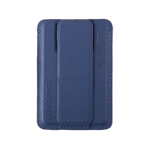 SkinArma Kado Wallet Mag-Charge Card Holder With Grip Stand - Blue / Blue