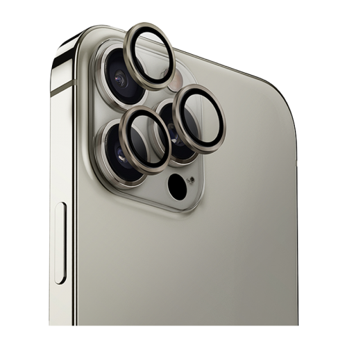 Uniq Optix Camera Lens Protector for iPhone 16\15\14 Pro & Pro Max – Titanium Grey