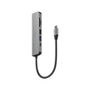 Energea AluHub HD 3 6 In 1 Aluminum Alloy USB-C Hub - Gunmetal