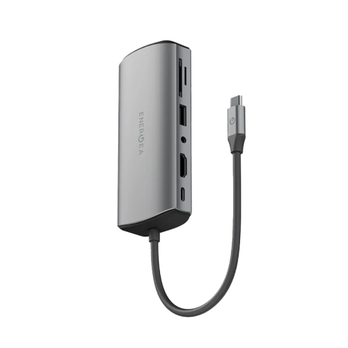 Energea AluHub Max 11 In 1 Aluminum Alloy USB-C Hub - Gunmetal