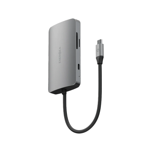 Energea AluHub HD Pro 2 8 in 1 Aluminum Alloy USB-C Hub - Gunmetal