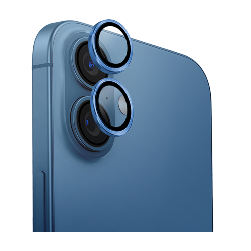 Uniq Optix Camera Lens Protector for iPhone 16 & 16 Plus – Pearl Blue