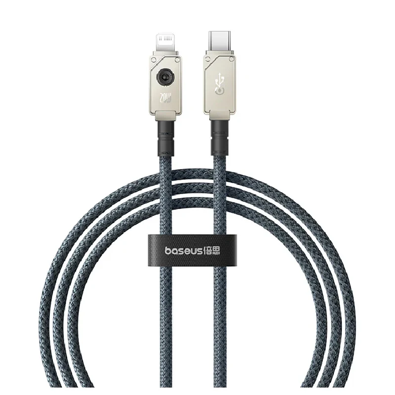Baseus Unbreakable Series 20W PD Fast Charging Data Cable Type-C to Lightning 1M - STELLAR WHITE 