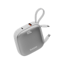 Bazic GoPower Fusion 4 in 1 Power Bank With Build in USB-C And Lightning Cable 10000mAh - Vanilla