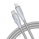 Voltme Powerlink Rugg Double Nylon Cable Type C to Lightning 3A (2.0M) Zinc-Alloy Connector Gray 